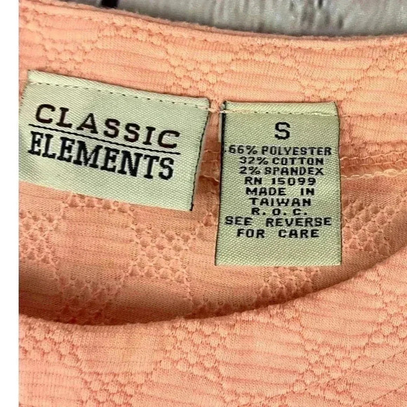 Classic Elements Women's Soft Orange Top Shirt Size Small Short Sleeve - Picture 4 of 11